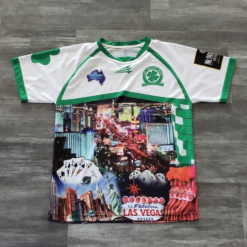 White Las Vegas Irish Professional Rugby Jersey